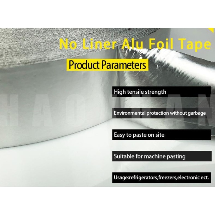 Ruban en papier d'aluminium sans doublure