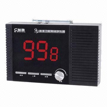 99-channel Desktop Wireless Calling Receiver with AM Modulation and 380mA Working Current
