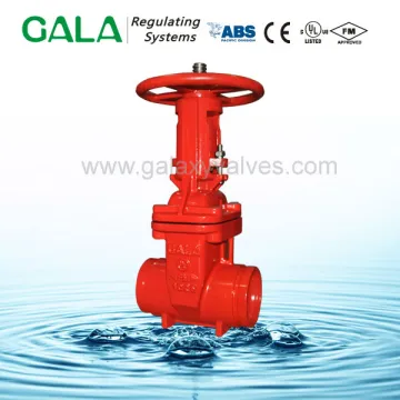 FM UL fire fighting grooved gate valve
