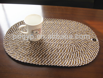 Colourful Paper Rope Placemats For Having Dinner