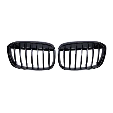 Single Line Glossy Black Grille Front Bumper for X1 F48 F49 2016-2019 (ABS Material)
