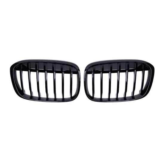 Single Line Glossy Black Grille Front Bumper for X1 F48 F49 2016-2019 (ABS Material)