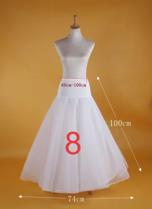 2019 New Hot Sell Bridal Wedding Petticoat Hoop Crinoline Prom Underskirt Fancy Skirt Slip