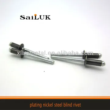 large flange colored blind rivet
