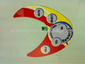 Novo produto no mercado da China botão interruptor de membrana