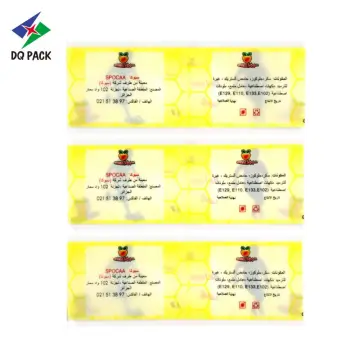 Customized printing PVC film plastic film packaging for beverage bottle