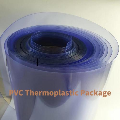 Transparent thermoformed PVC film