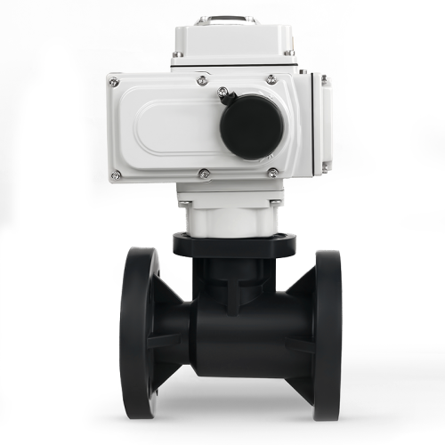 شفة صمام الكرة الكهربائية FRPP من DN20 إلى DN200