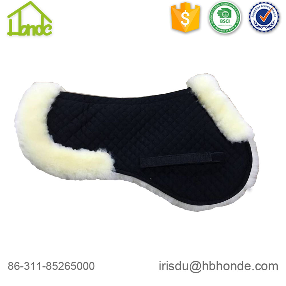 Customized Color Half Sheepskin Horse Saddle Pad