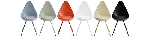 Arne Jacobsen Drop Plastic Chair 