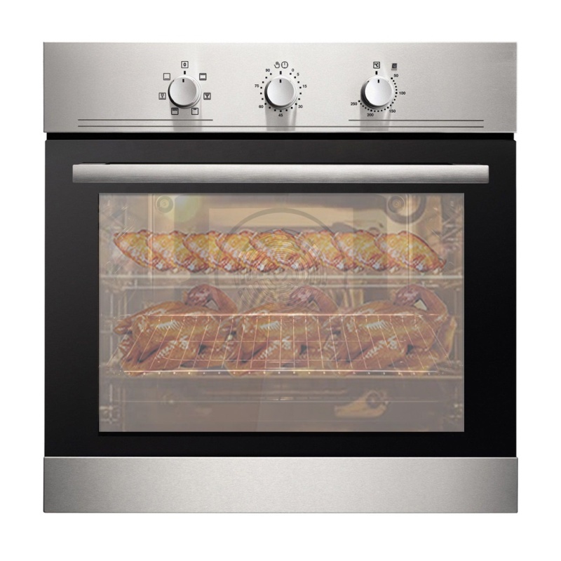 24 inch gas + electric Stainless Steel Convection Triple glass door bakery oven rottiserie chicken oven pizza oven