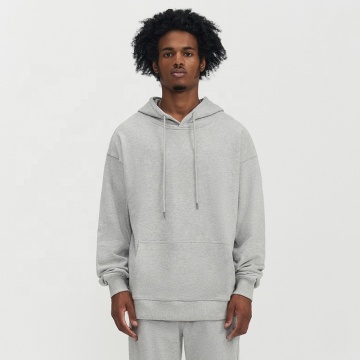OEM Custom Pure Color Cotton Plus Size Long Sleeve Hoodie