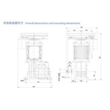 エスカレーター用ギヤード牽引機