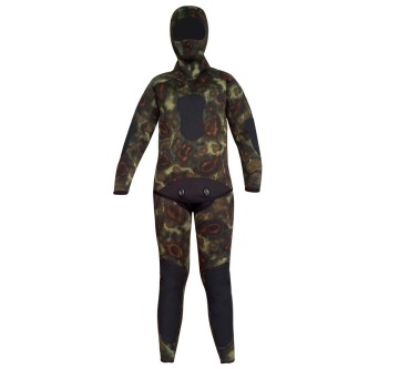 Custom Men's Long Sleeve Camo Spandex Open Cell Neoprene Spearfishing Wetsuit