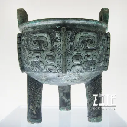 High quality bronze sculpture of chinese ding