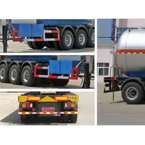 12.7m Thr-poros dicairkan Gas transportasi Semi Trailer