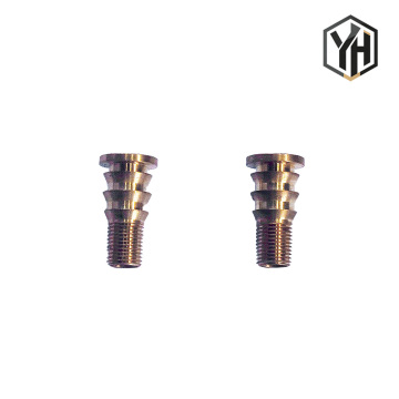 Raccordo aria in ottone con ardiglione filettato