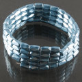 Blue Hematite 18 Faded Tube Beads 5X8MM grado AB