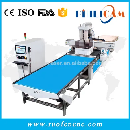 9kw 4X8FT Hsd spindle cnc router for kitchen furniture