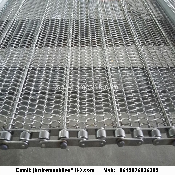 Rostfritt stål Wire Mesh Metal Transportband