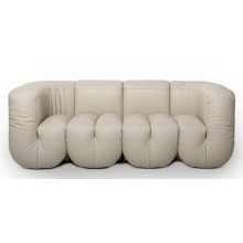 Off-White Sofa with Soft Sheen Finish for Modern Living Room​​