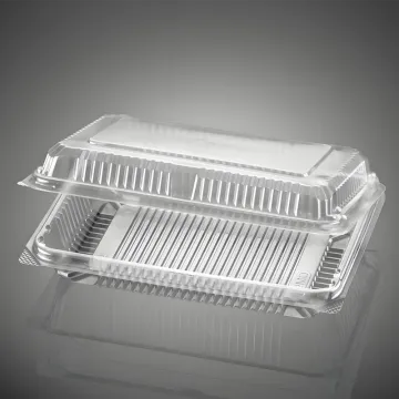 PS Cake Tray BOPS Clamshell Container for Food