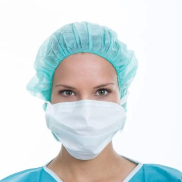 Hot Sale Disposable Medical Cap with Single String Stripe Design - Dust-Free