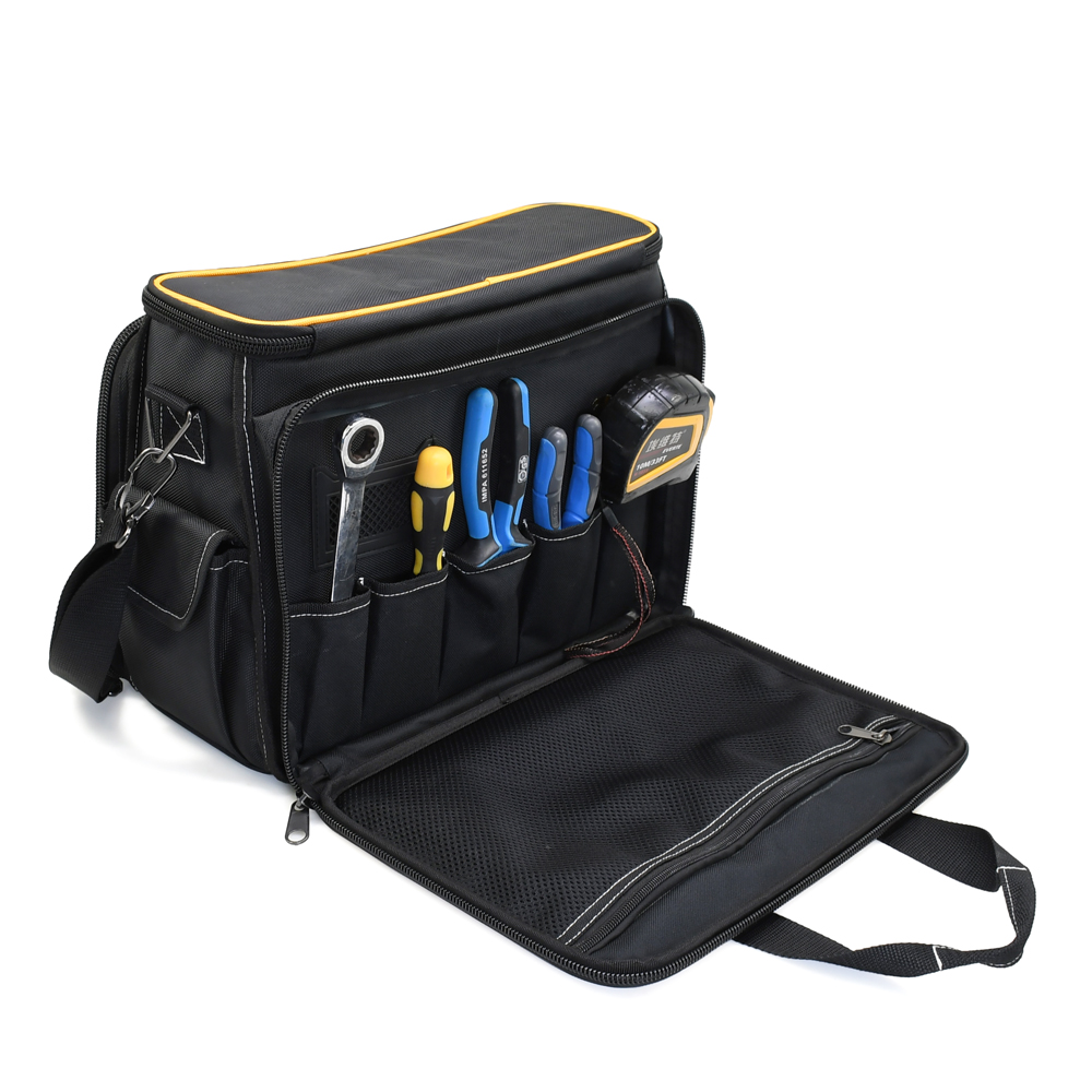 High Quality Electrician Customized Repair Polyester Pockets Mouth Heavy Duty Tool Bag6