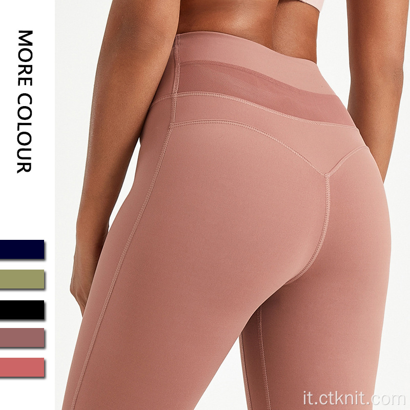 leggings da yoga a vita alta