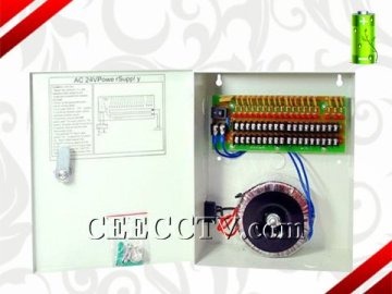 Ac 24v Cctv Power Adapter Supply - 10a Output Current And 18 Total Outputs Cee-cps005