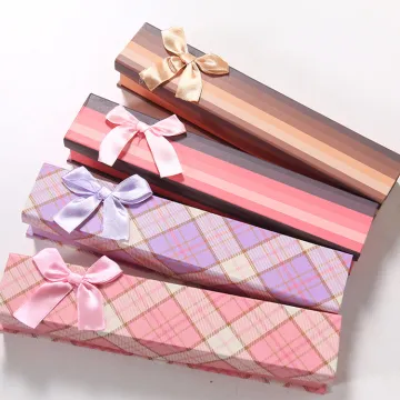 Cheap Paper Megnetic Pen Gift Box With Bowknot