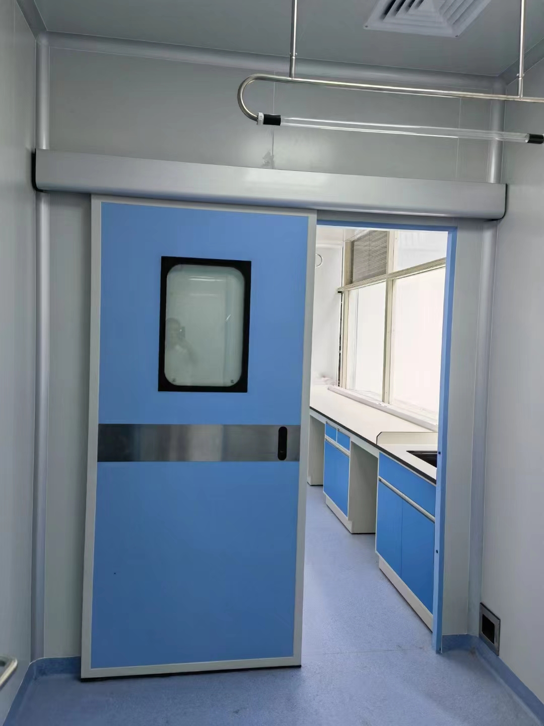 Medical Steel Automatic Sliding Clean Door Single Door