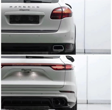 Bộ nâng cấp cơ thể đầy đủ của xe hơi cho Porsche Cayenne "có thể được rút ngắn thành:" Bộ nâng cấp toàn thân cho Porsche Cayenne ", tuy nhiên, nếu chúng ta muốn giữ bản chất của sự sang trọng và làm cho nó thân thiện hơn, một tiêu đề phù hợ