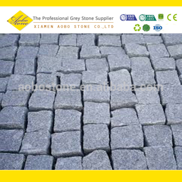 10*10 Antique Grey G601 Granite Cube Stone For Paving