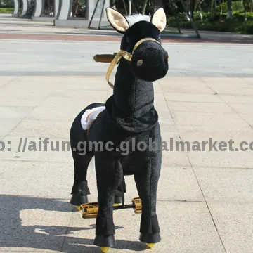 Black pony ride on toys, special car toys