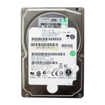 599476-003 SAS 600GB 6G 10K SFF 2.5エンタープライズハードディスクドライブサーバー向け