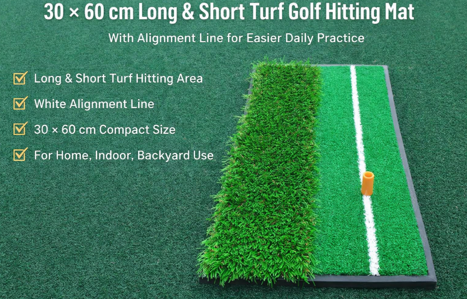 Long and Short Turf Golf Hitting Mat