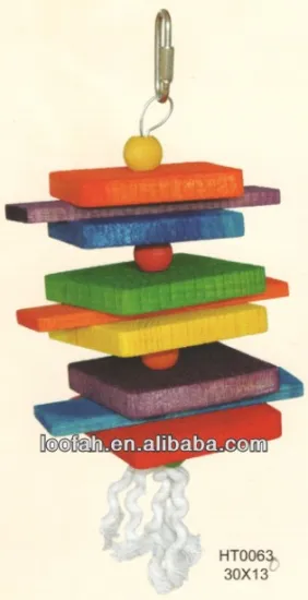 lovely wooden toy for birds