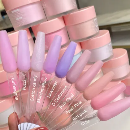 Professional Nail Tech Acrylic Powder - Cover Pink White Clear Bulk Dipping Powder