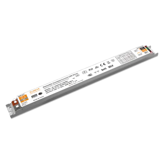 RLINEAR 24-50W 600-1250mA 24V-42VDC 110-277VAC 0-10V Dimmable LED Driver US Standard Driver with UL/ETL Approved
