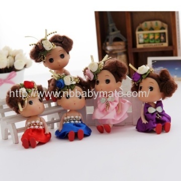 12cm Rose Hair Band Plastic Confused Doll 