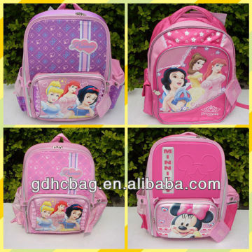 A Range of cartoon oxford cloth school bag with screen printing for your chioce