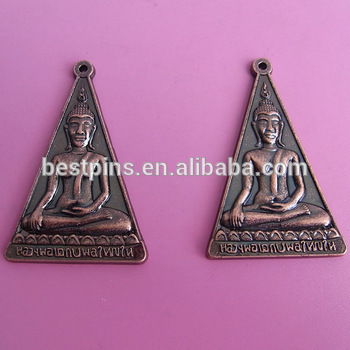 metal antique copper Buddha metal pendant