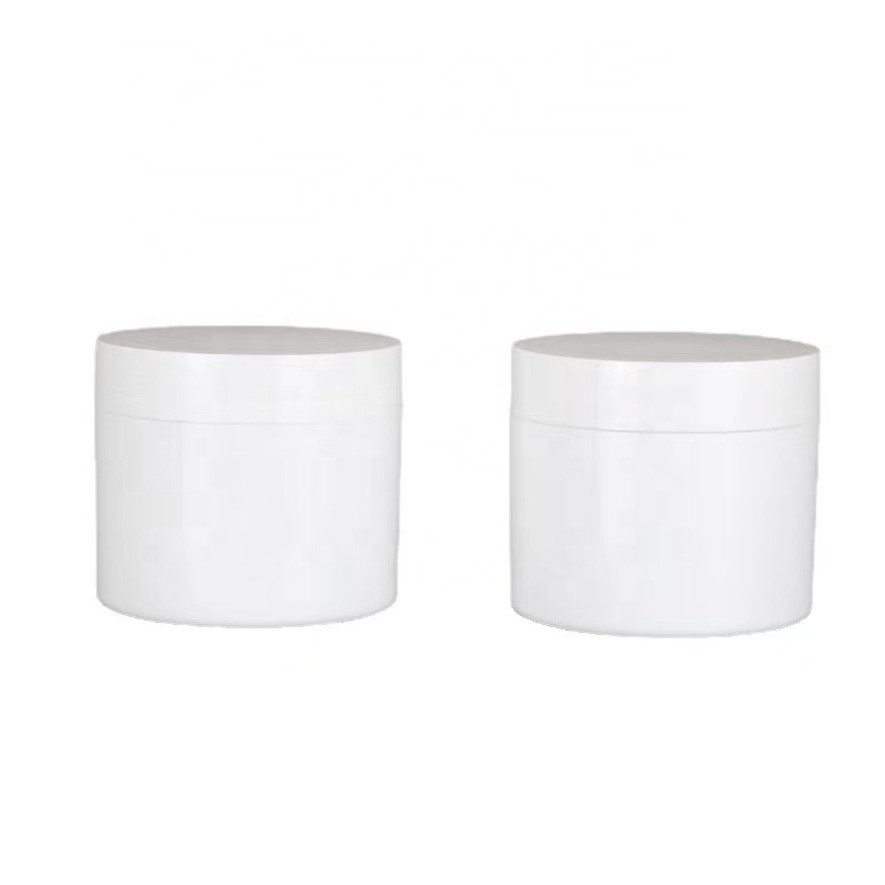 skin care packaging white plastic cosmetic jars