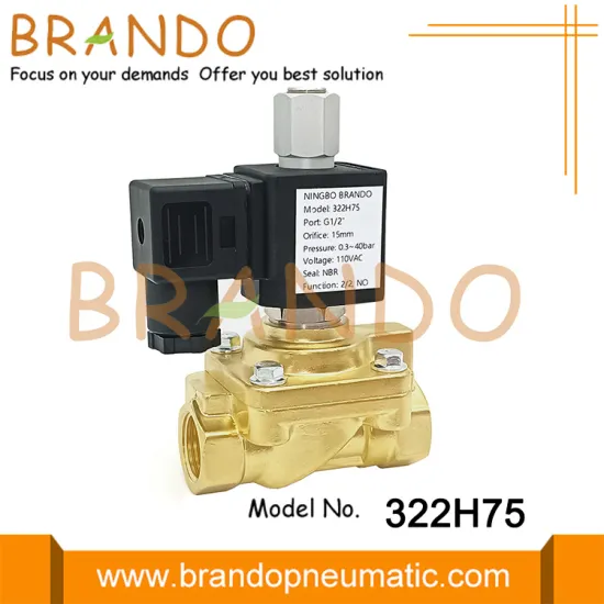 Parker Type Lucifer 322H75 High Pressure Solenoid Valve 40Bar 1/2''