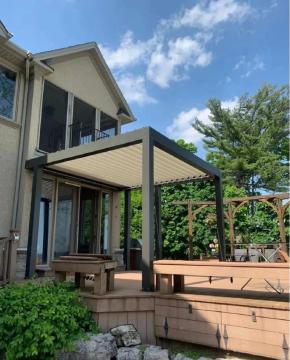 Modern Louvered Pavilions with Cultural Design Fusion