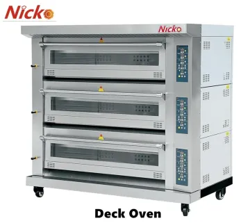 Food Bread Bakery Equipment Bakery Machine Triple Deck Gas Bread Baking Oven