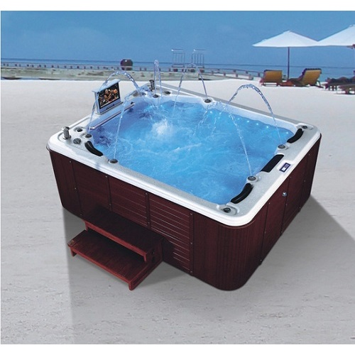 Hot Tub In Yard Hydro Hot Tub Family Whirlpool Massage Outdoor Spa