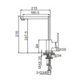 Lyonii kitchen mixer horizontal