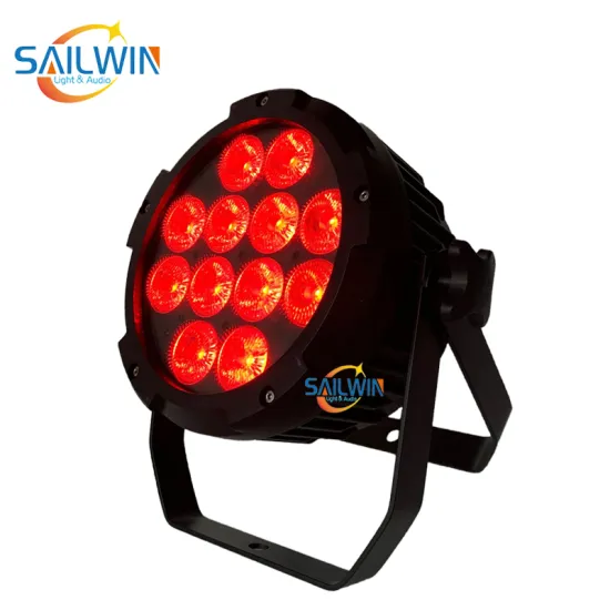Sailwin 12x18W 6in1 RGBAW+UV Battery Powered Wireless LED UPLIGHT with Mobile APP Control for DJ Par Lighting